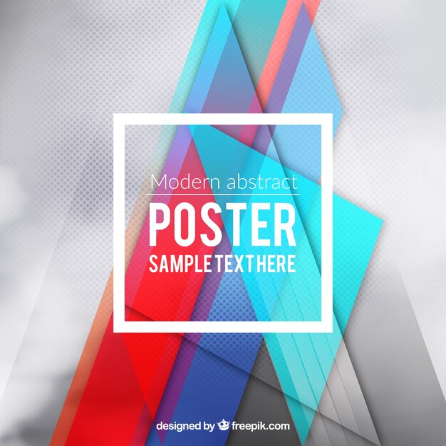 Modern poster in abstract style