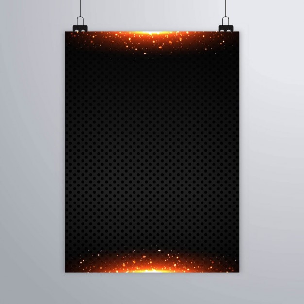 Free Vector modern poster with lights