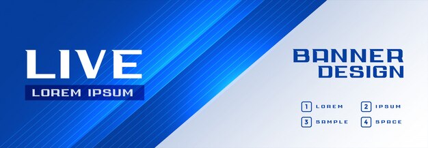 Modern professional blue banner  