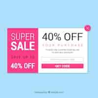 Free vector modern promotional pop up with flat design