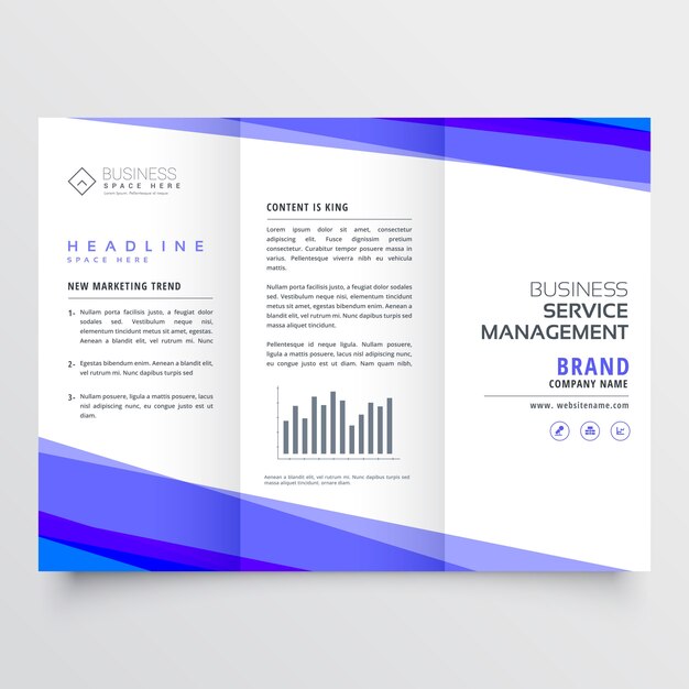 Modern purple business brochure