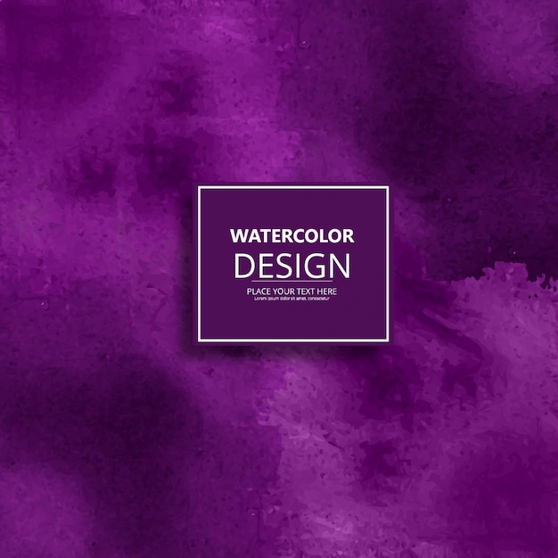 Modern purple watercolor design