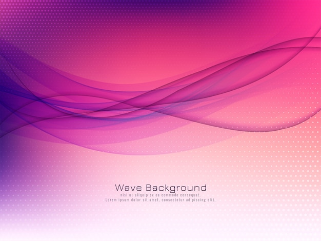 Modern purple wave