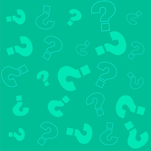 Free vector modern question mark pattern background for help and support