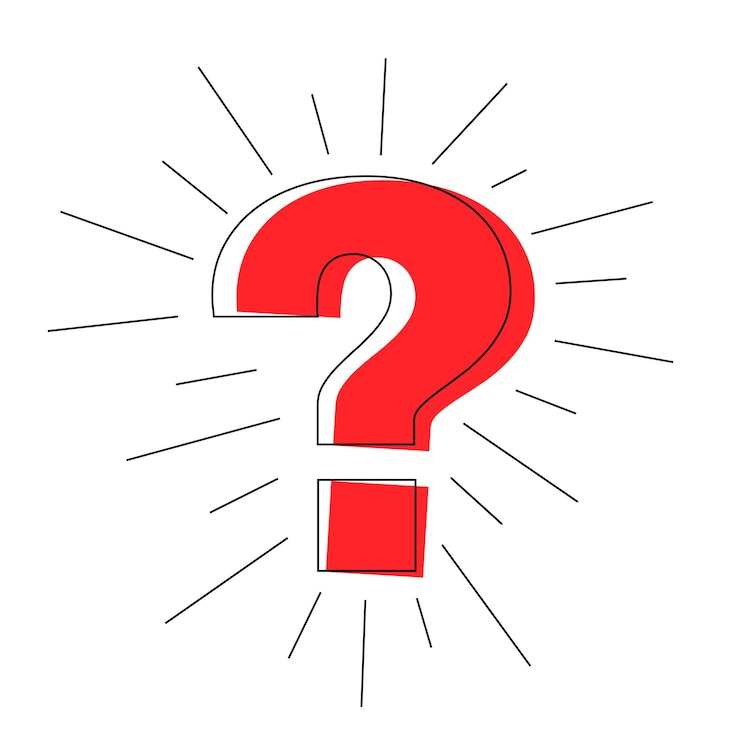 Free Vector modern question mark template for idea or message vector
