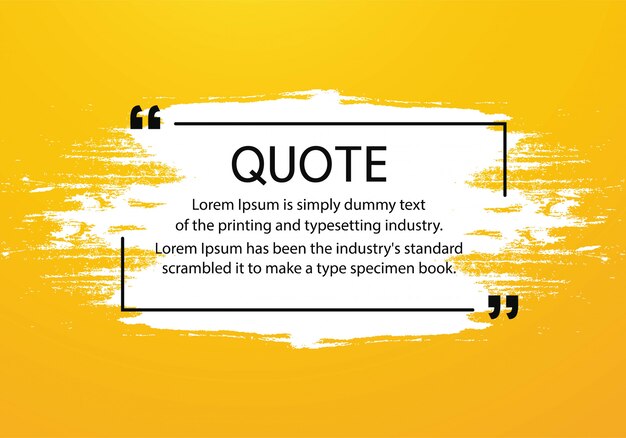 Modern quotes communication template design