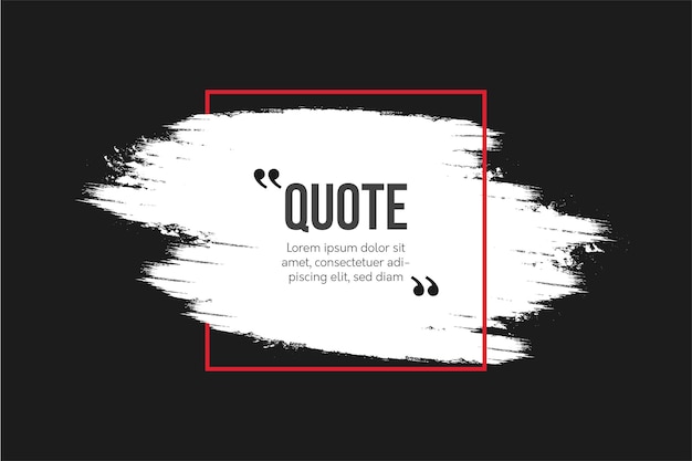 Modern Quotes Communication with Abstract Brush Background