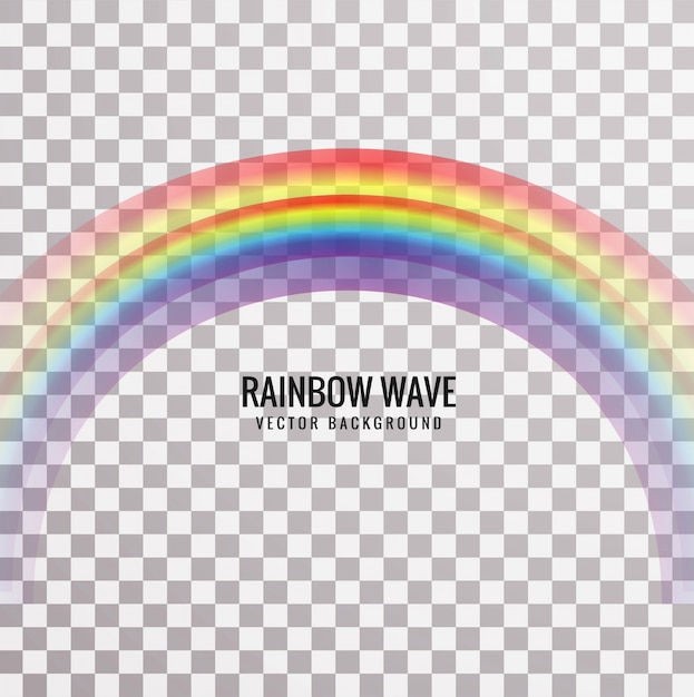 Free vector modern rainbow wave background