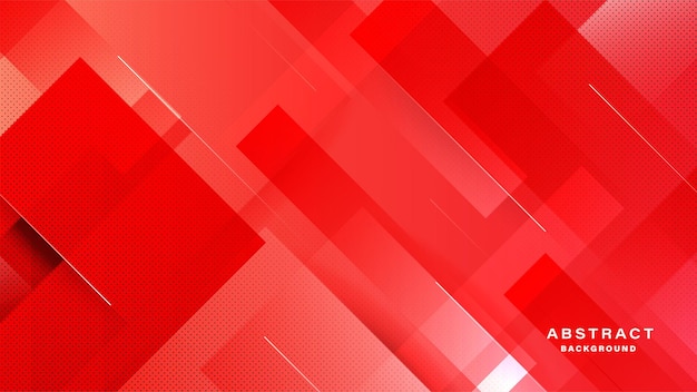 Modern red abstract geometric background