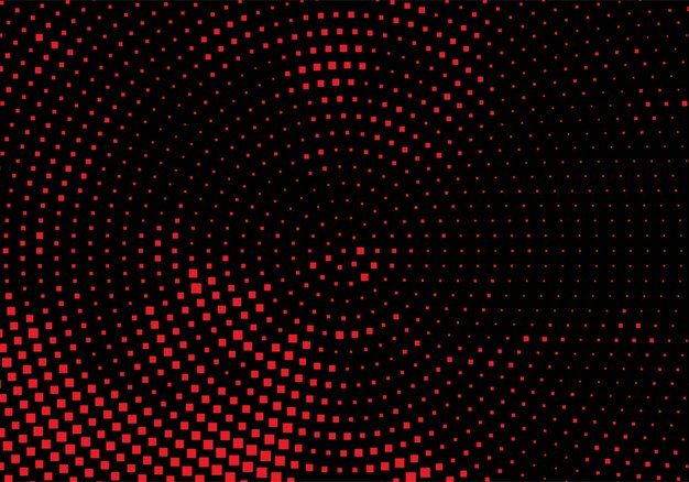 Modern red and black circular dotted background