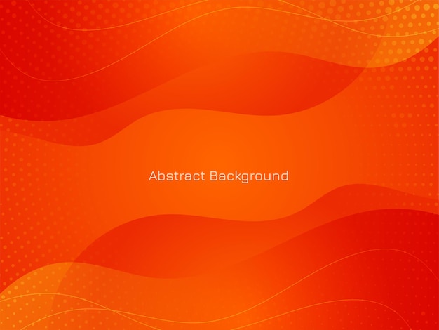 Modern red color wave style background vector