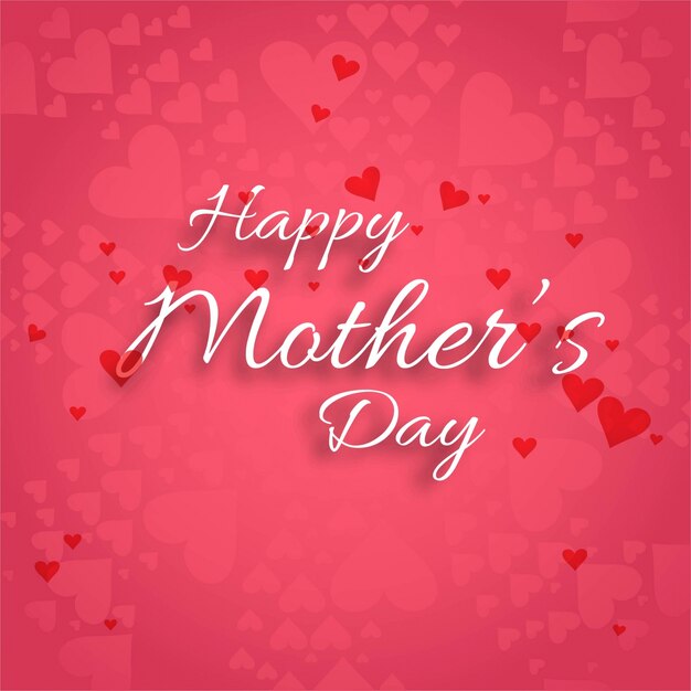 Modern red mothers day background