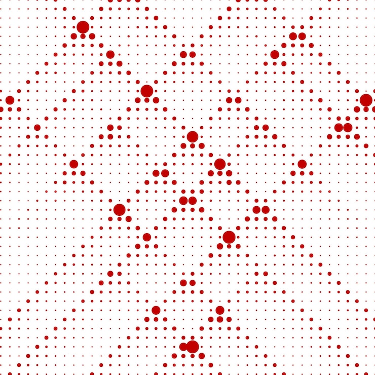 Free Vector modern red and white halftone background