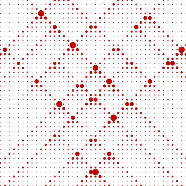 Modern red and white halftone background