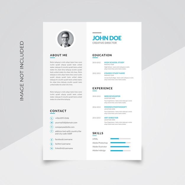 Modern resume design