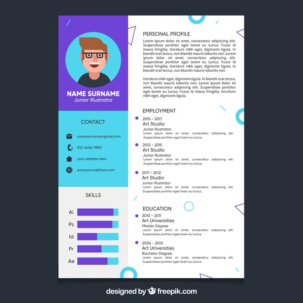 Modern resume template