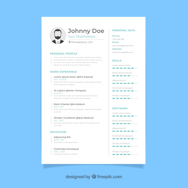 Modern resume template