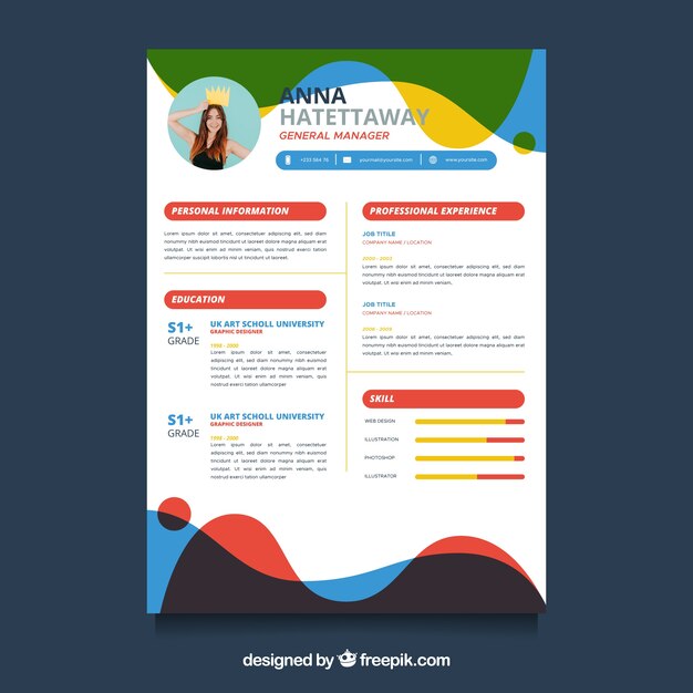 Modern resume template