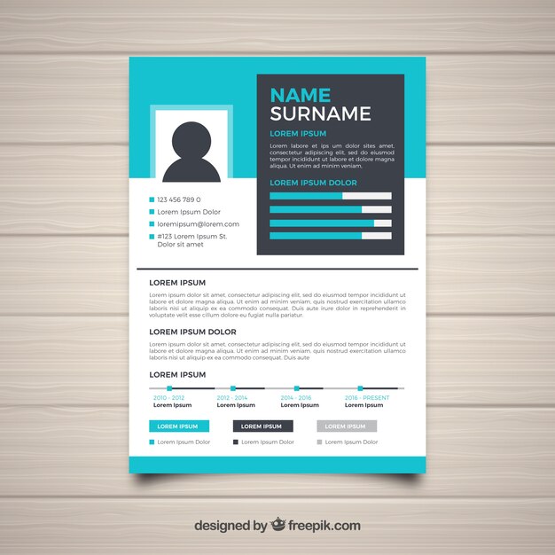 Modern resume template