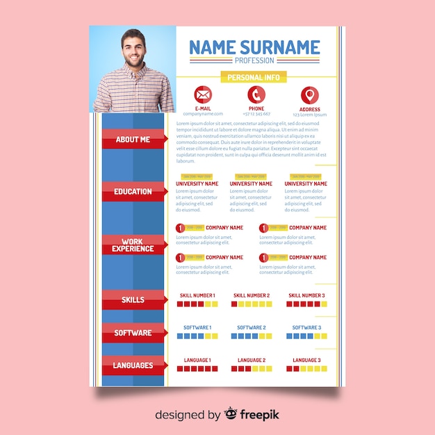 Modern resume template