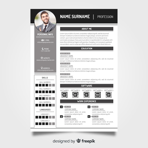 Modern resume template