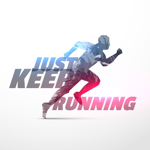 Modern running background