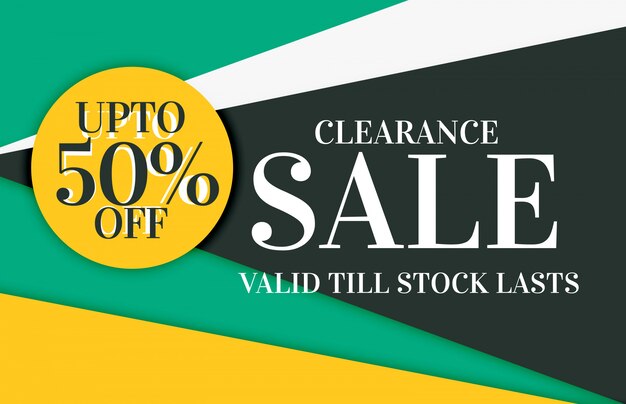 modern sale and discount card banner design 