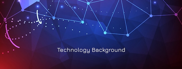 Free vector modern scientific technology banner