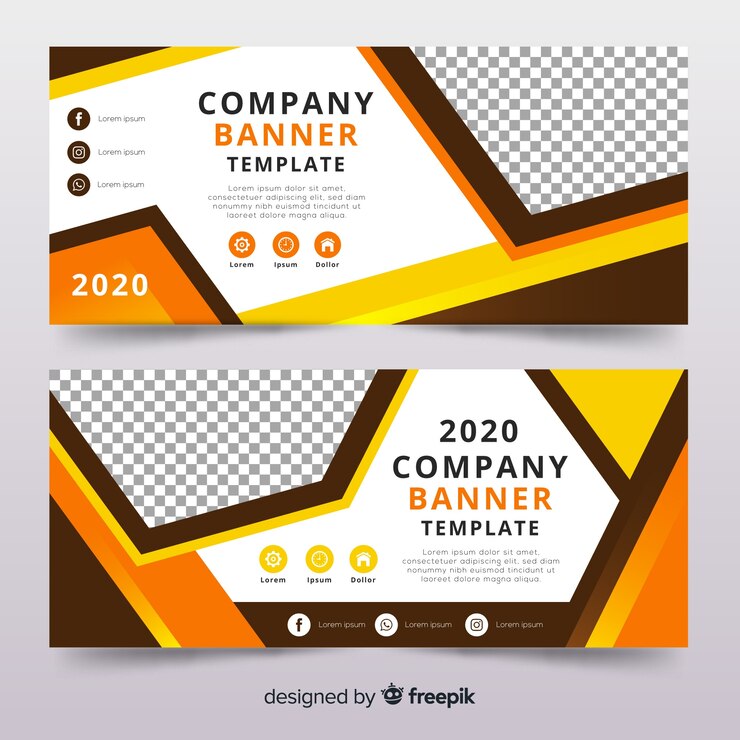 무료 Vector 다채로운 추상적 인 배너의 현대 세트