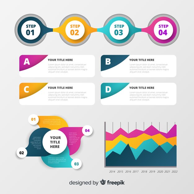 Modern set of infographic elements