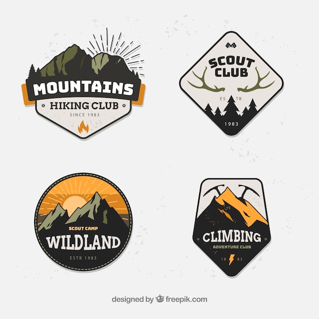 Download Company Logo With Mountains PSD - Free PSD Mockup Templates