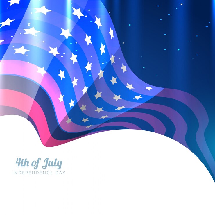 Free Vector modern shiny design for independence day