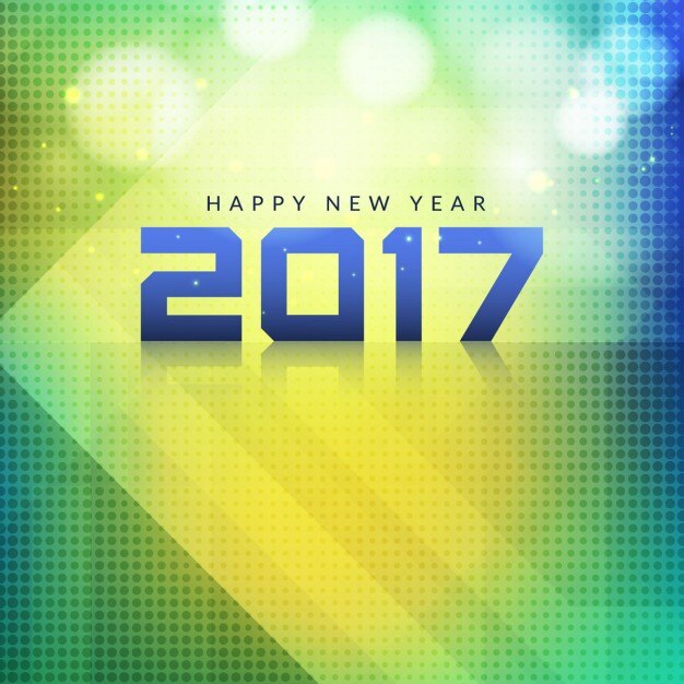 Modern shiny new year 2017 background