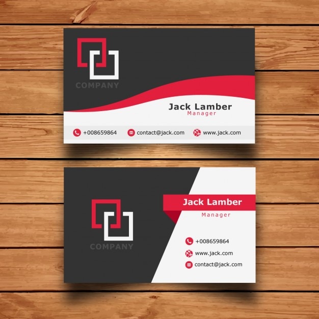 Modern simple business card template