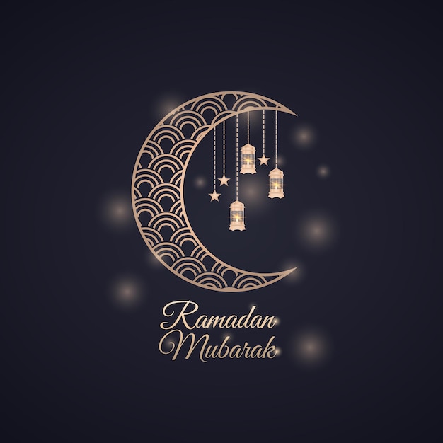 Free vector modern simple ramadan background banner