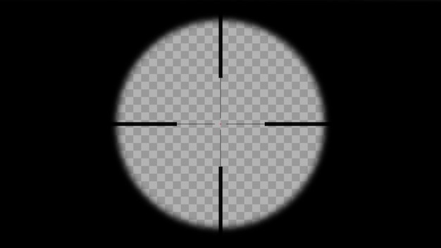 Free vector modern sniper crosshair look