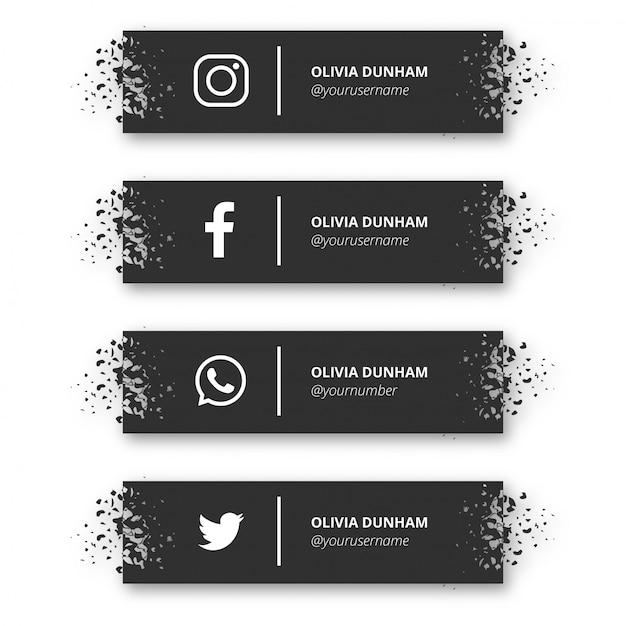 Free vector modern social media banner