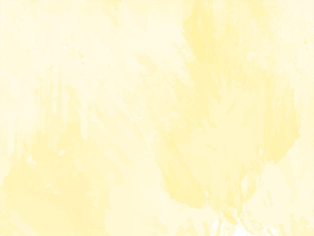 モダンな柔らかい黄色の水彩画のテクスチャ美しい背景