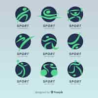 Free vector modern sport logo collection