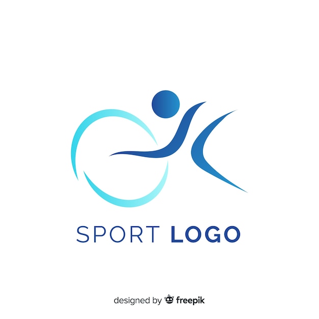Бесплатное векторное изображение Коллекция современного спортивного логотипа