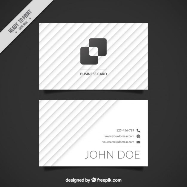 Free vector modern squares business card