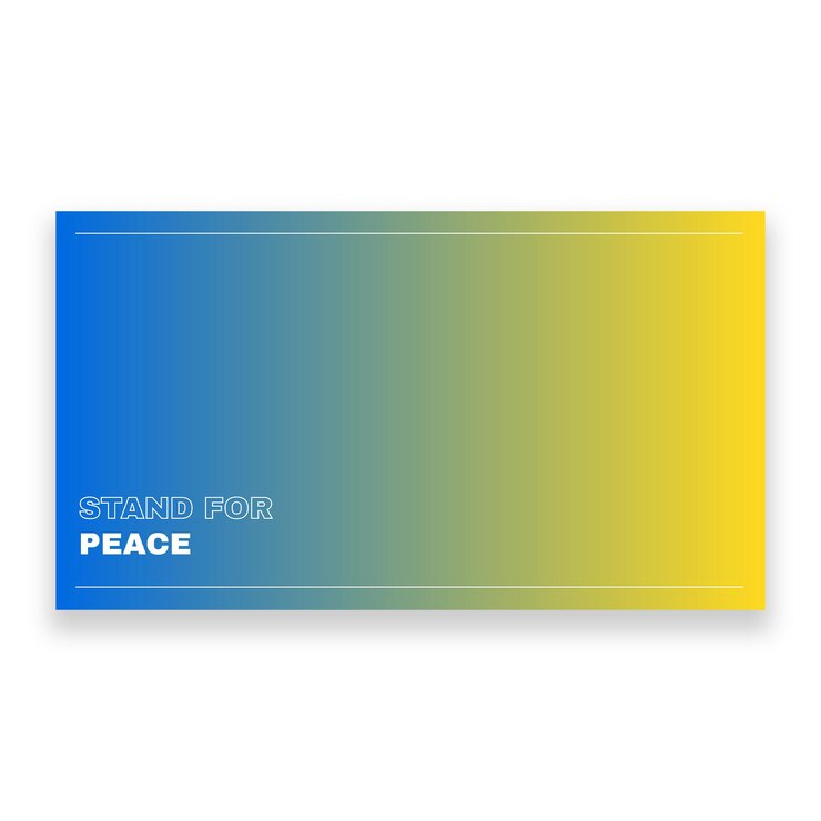 Free Vector modern stand for peace zoom background