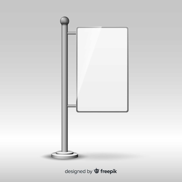 Free vector modern stand with realistic design