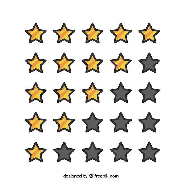 Free vector modern star rating