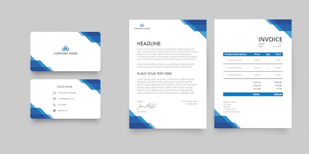 modern stationery pack