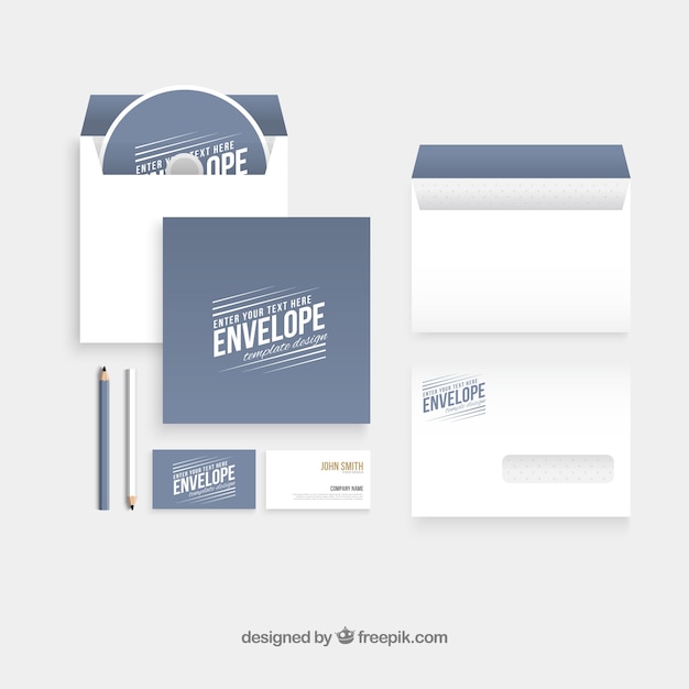 Free vector modern stationery