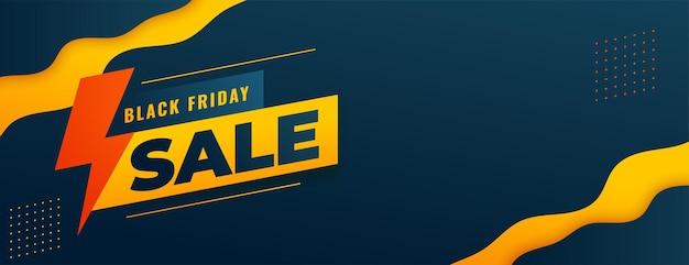 Modern style black friday sale banner for social post