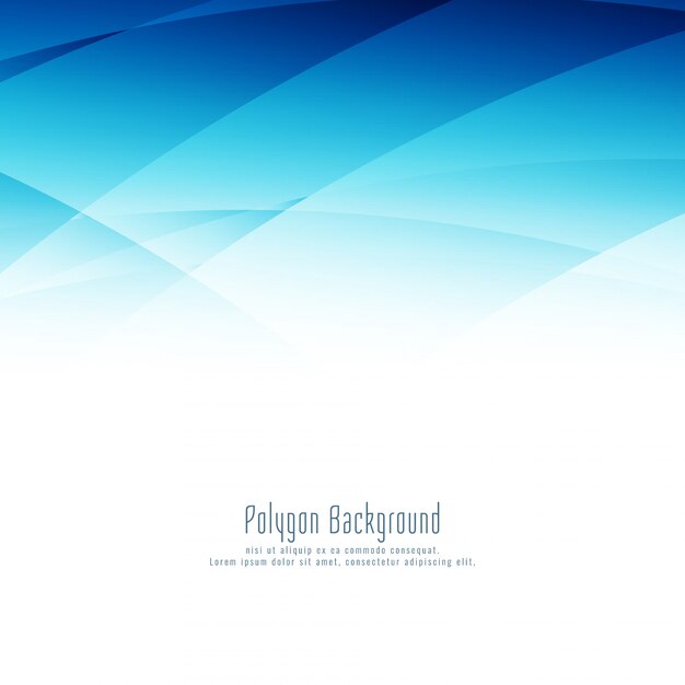 modern stylish blue polygon design background