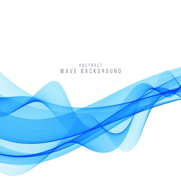 Modern stylish blue wave background