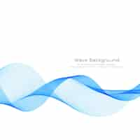 Free vector modern stylish blue wave background